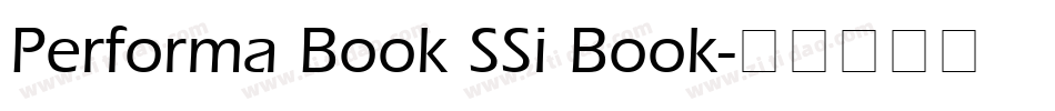 Performa Book SSi Book字体转换